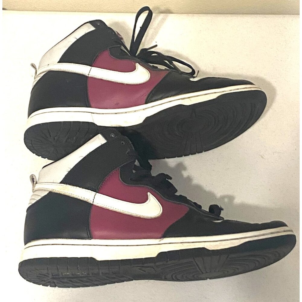 Nike Womens Dunk High Black Rosewood Pink Gray White Size 9 DD1869-005